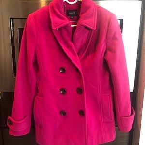 Magenta/Fuchsia Pea Coat